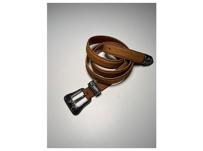 Saint Laurent leather belt Brown - view 2