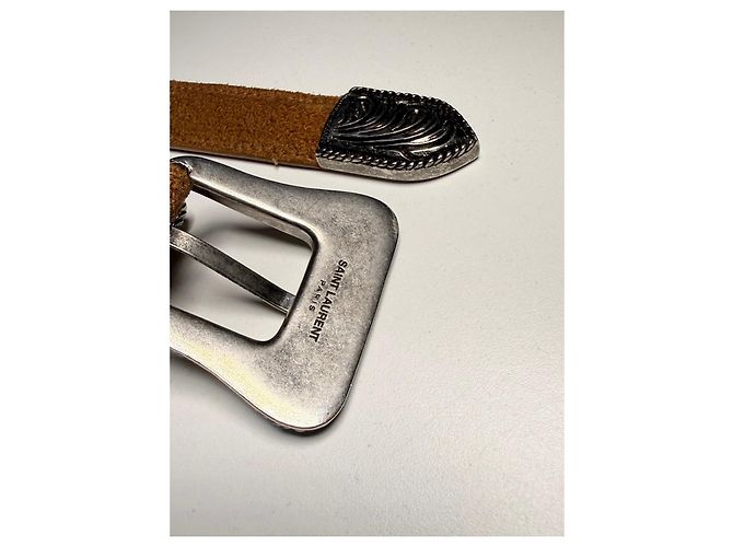 Saint Laurent leather belt Brown - view 6