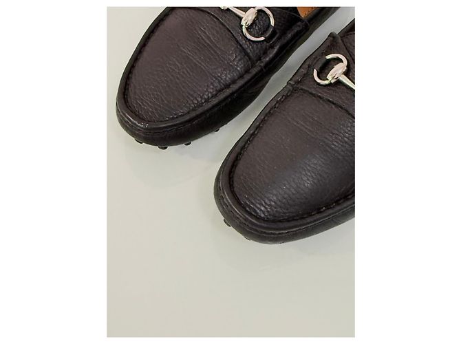 Mocassini Gucci in Pelle Nera con Horsebit Nero - vista 15