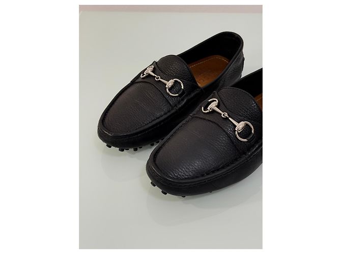 Mocassini Gucci in Pelle Nera con Horsebit Nero - vista 16