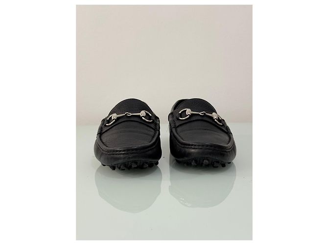 Mocassini Gucci in Pelle Nera con Horsebit Nero - vista 2