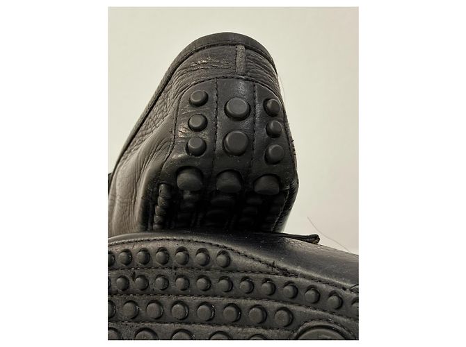 Mocassini Gucci in Pelle Nera con Horsebit Nero - vista 9