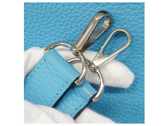 Borsa a Spalla Jypsiere 26 di Hermès Blu - vista 10