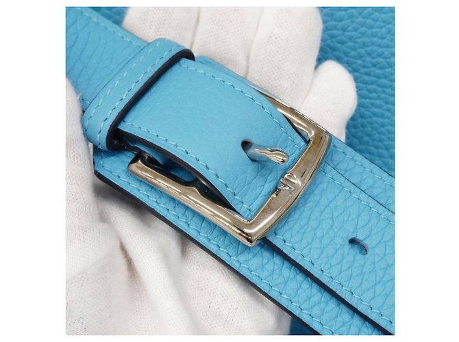 Borsa a Spalla Jypsiere 26 di Hermès Blu - vista 6