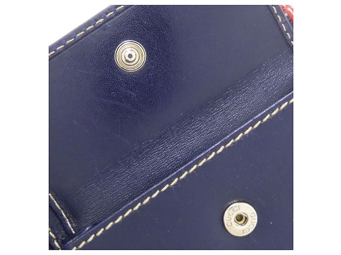 Billetera bi-fold de nylon Gucci Azul marino - vista 12