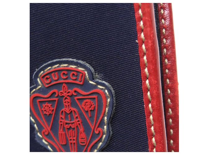 Billetera bi-fold de nylon Gucci Azul marino - vista 16