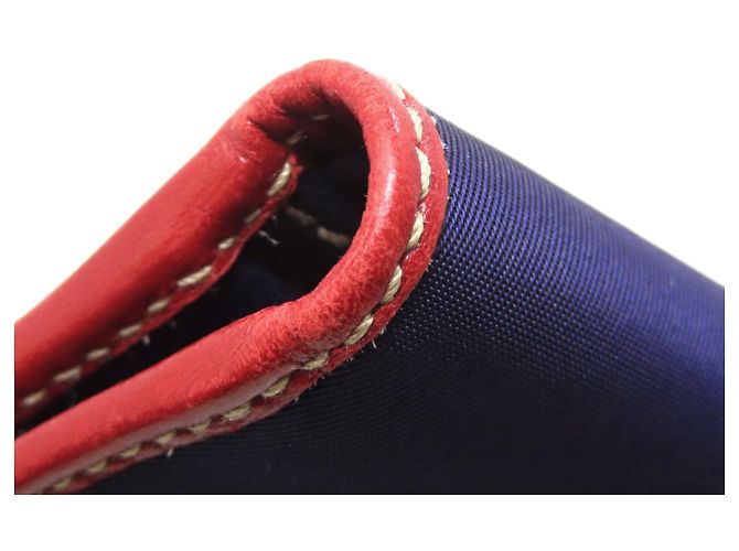 Billetera bi-fold de nylon Gucci Azul marino - vista 19
