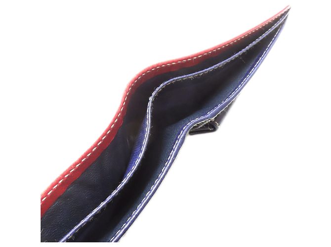 Billetera bi-fold de nylon Gucci Azul marino - vista 5