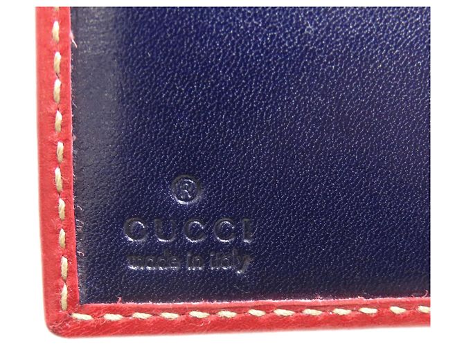 Billetera bi-fold de nylon Gucci Azul marino - vista 7