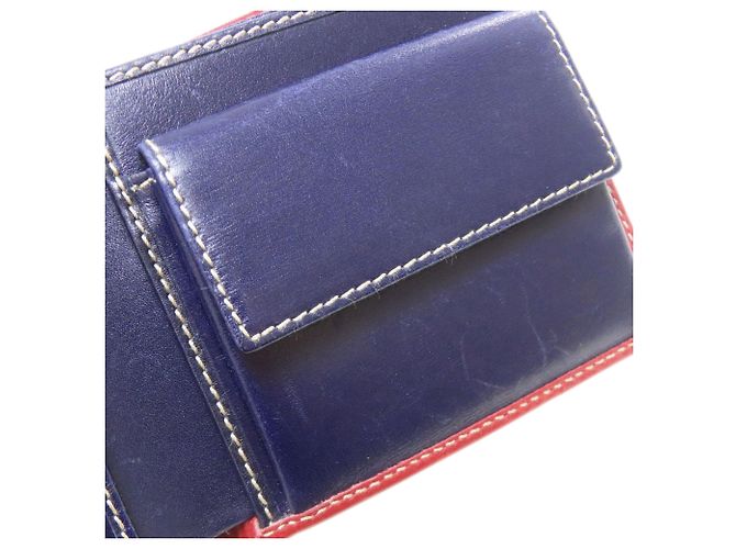 Billetera bi-fold de nylon Gucci Azul marino - vista 9