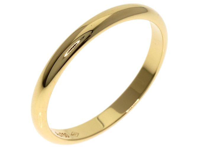 Anello nuziale classico Cartier in oro giallo - vista 2