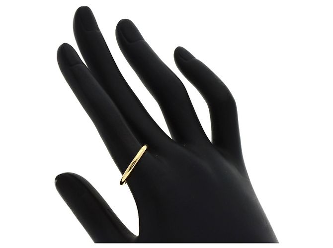 Anello nuziale classico Cartier in oro giallo - vista 5