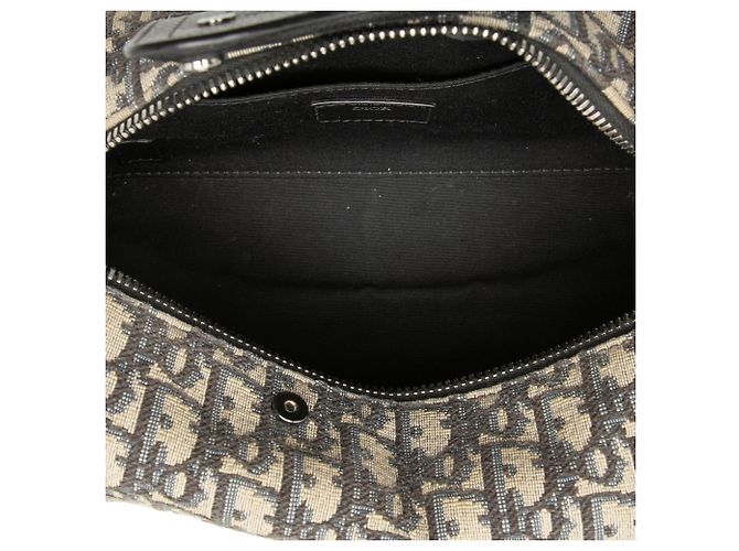 Dior Blue Oblique Canvas Lingot Kulturbeutel Blau Marineblau - Ansicht 4