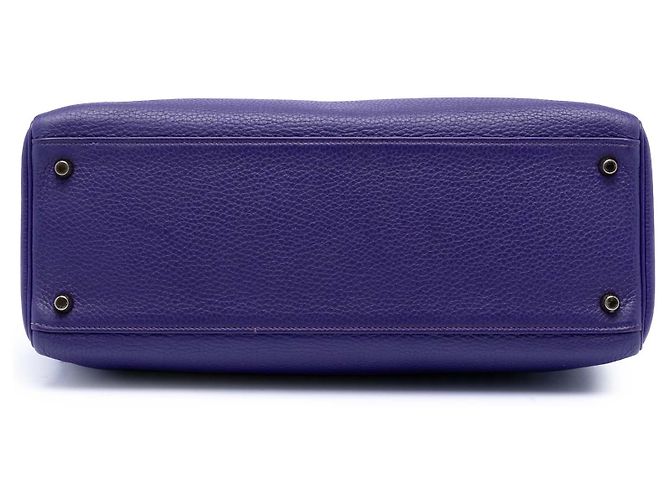 Hermès Kelly II Retourne 35 in Togo Viola Porpora Viola scuro - vista 3