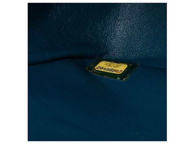 Chanel Blu Jumbo Classico Caviar Doppio - vista 6