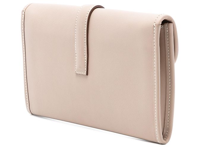 Cartera Hermès Jige Duo en Swift rosa - vista 2