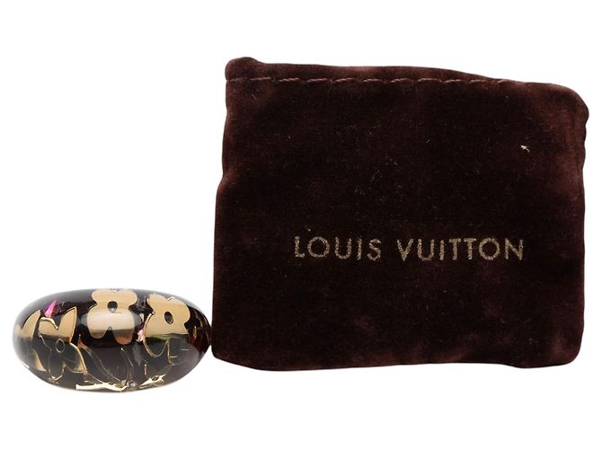 Anello in Resina Nera e Cristallo Monogram Inclusion di Louis Vuitton Nero - vista 4