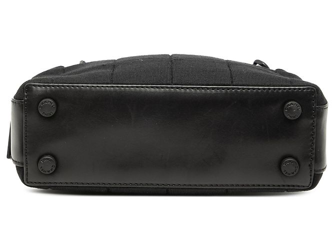 Borsa a mano in jersey cioccolato nero CC di Chanel - vista 3