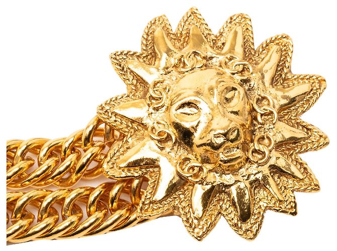 Cinturón de cadena doble dorada CC de Chanel Dorado - vista 4