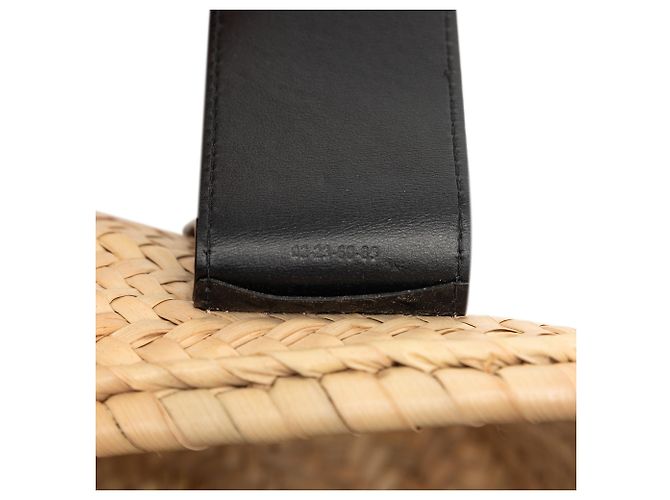 Chloé Beiger Mittlerer Raffia- und Glattleder Sense Basket Tote - Ansicht 6