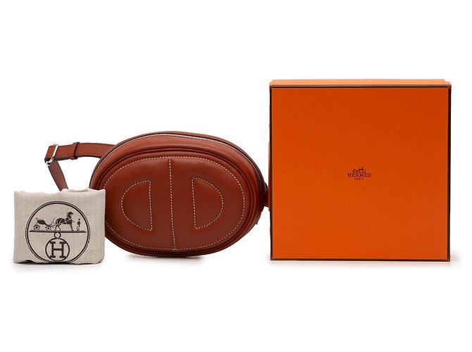 Borsa a Cintura Hermès Red Swift In The Loop Verso Rosso - vista 11