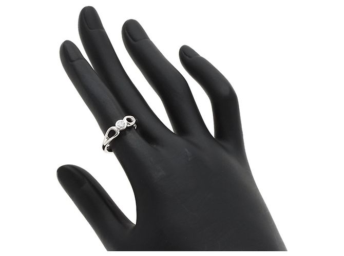 Tiffany & Co. Doppeltes offenes Tropfen-Diamantring. - Ansicht 7