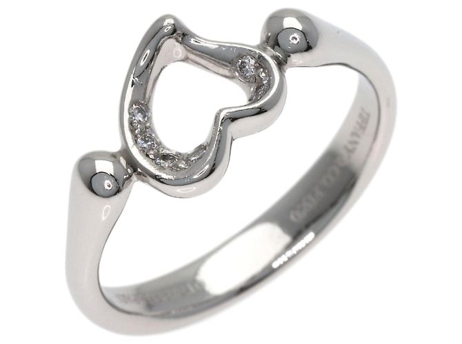 Open Heart Diamantring aus Platin 950 von Tiffany & Co. - Ansicht 2