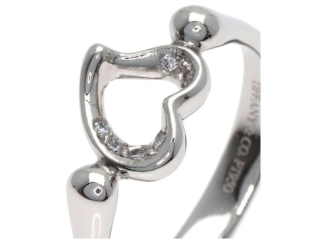 Open Heart Diamantring aus Platin 950 von Tiffany & Co. - Ansicht 7