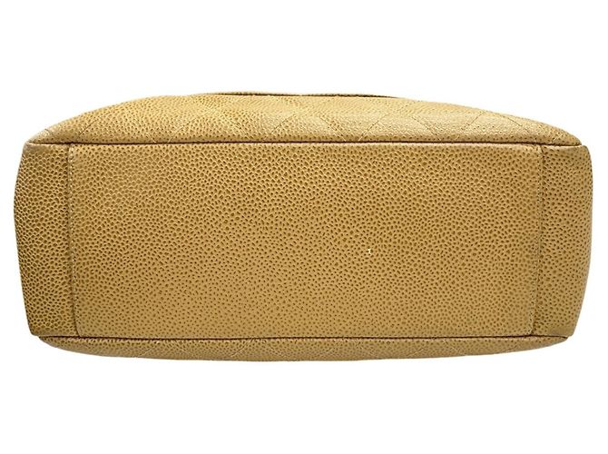 Borsa Chanel PST Chain in pelle beige - vista 5