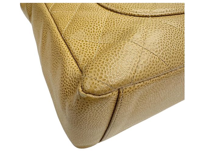 Borsa Chanel PST Chain in pelle beige - vista 9