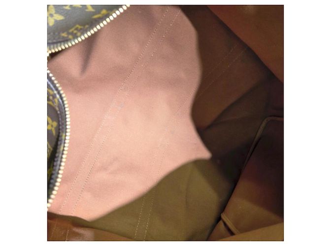 Borsa Boston Keepall 55 Monogram Louis Vuitton Marrone - vista 15