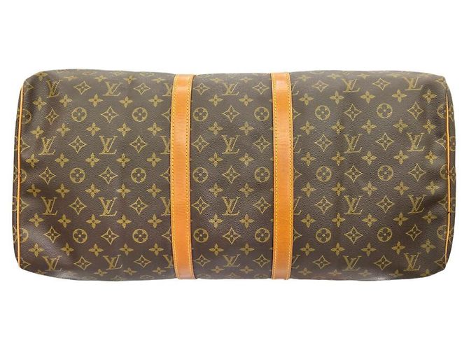Borsa Boston Keepall 55 Monogram Louis Vuitton Marrone - vista 5