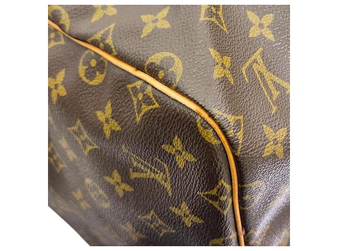 Borsa Boston Keepall 55 Monogram Louis Vuitton Marrone - vista 8