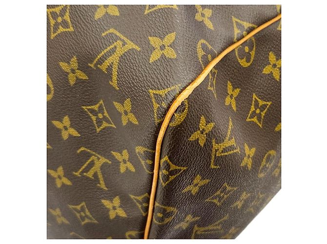 Borsa Boston Keepall 55 Monogram Louis Vuitton Marrone - vista 9