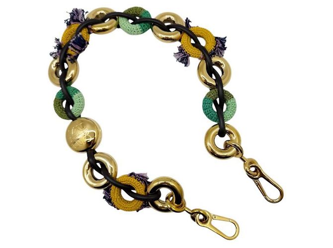 Charm de cadena Donut Loewe Dorado Verde Amarillo - vista 2