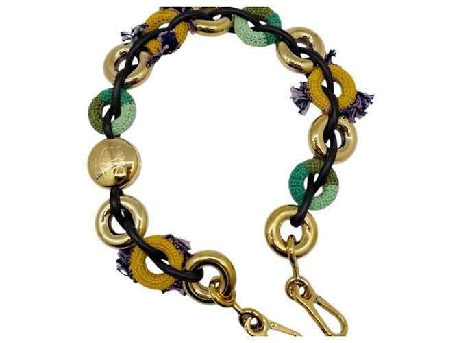 Charm de cadena Donut Loewe Dorado Verde Amarillo - vista 3