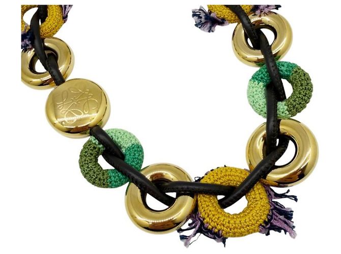 Charm de cadena Donut Loewe Dorado Verde Amarillo - vista 5