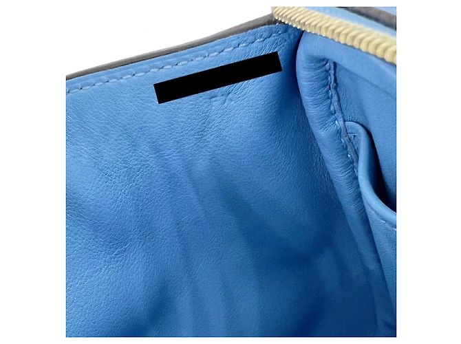 Hermès Borsa tote Hermes Mini Lindy Swift Blu Azteco Blu chiaro - vista 7