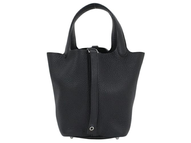 Borsa Hermès Picotin Lock PM 18 Nero - vista 2