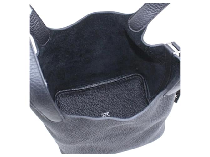 Borsa Hermès Picotin Lock PM 18 Nero - vista 7