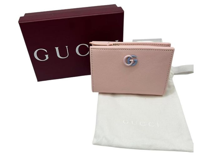 Billetera compacta bi-fold Gucci Rosa Azul - vista 10