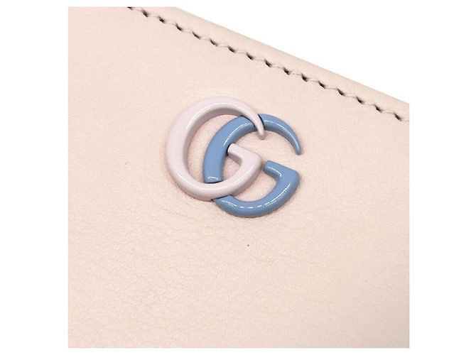 Billetera compacta bi-fold Gucci Rosa Azul - vista 8