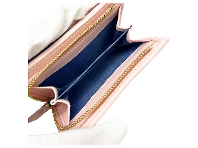Billetera compacta bi-fold Gucci Rosa Azul - vista 9