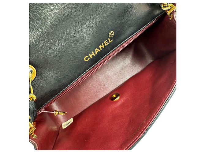 Borsa a Spalla Chanel Diana Matelassé Nera Nero - vista 13