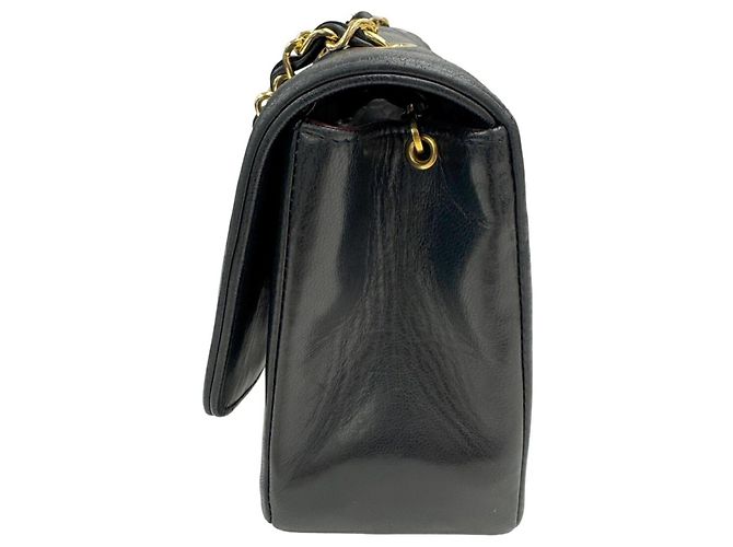Borsa a Spalla Chanel Diana Matelassé Nera Nero - vista 4