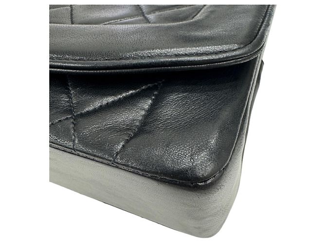 Borsa a Spalla Chanel Diana Matelassé Nera Nero - vista 7