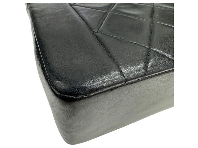 Borsa a Spalla Chanel Diana Matelassé Nera Nero - vista 9