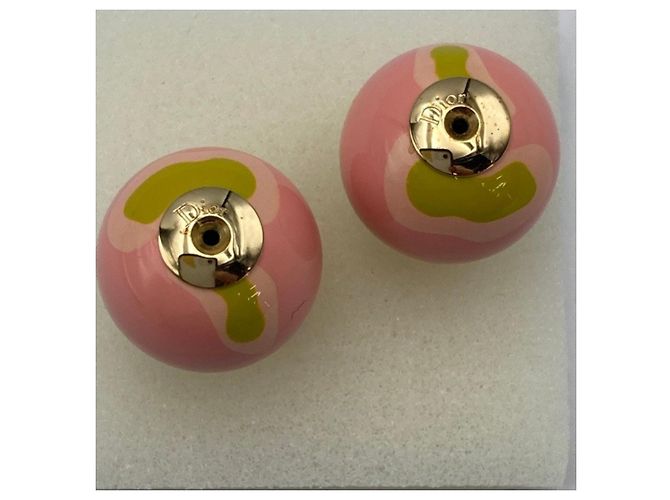 Orecchini Tribal Ball Stud di Christian Dior Rosa D'oro - vista 3