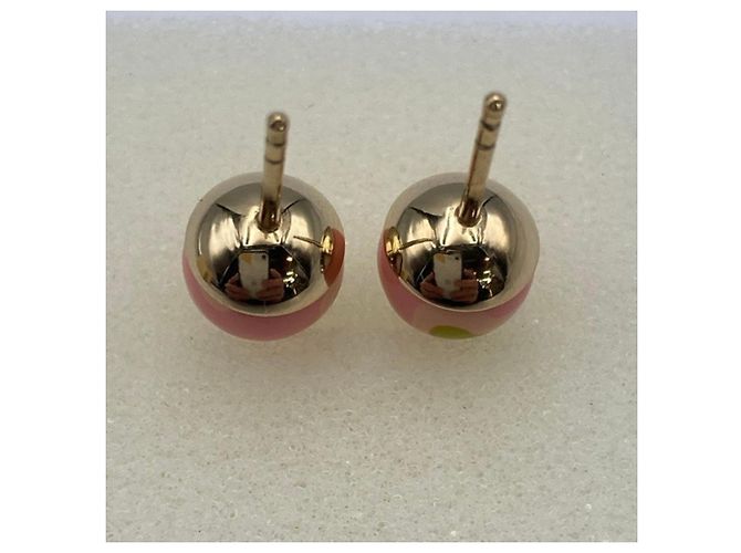 Orecchini Tribal Ball Stud di Christian Dior Rosa D'oro - vista 5