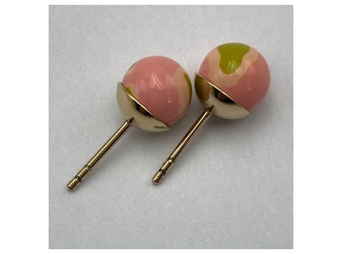 Orecchini Tribal Ball Stud di Christian Dior Rosa D'oro - vista 6